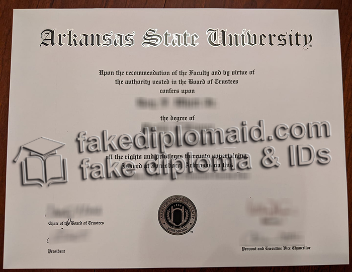 Arkansas State University diploma