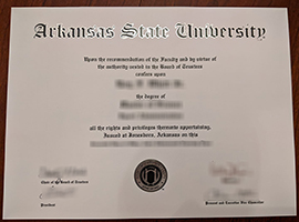 Read more about the article Arkansas State University diploma sample, order a fake ASU diploma online