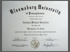Bloomsburg University diploma
