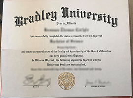 Bradley University diploma