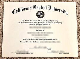 California Baptist University diploma