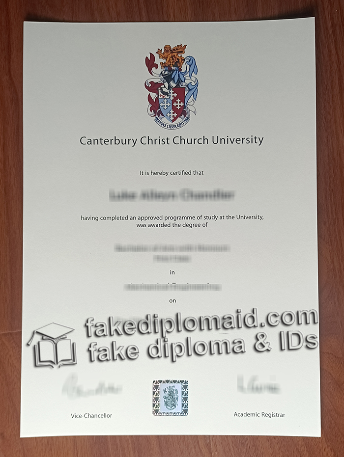 Canterbury Christ Church University degree