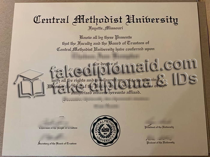 Central Methodist University diploma