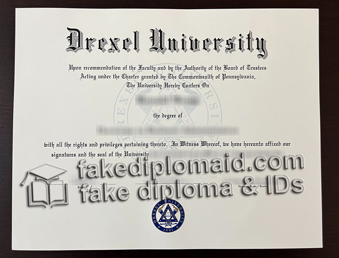 Drexel University diploma