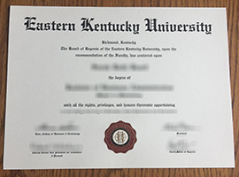 Read more about the article Eastern Kentucky University diploma sample, buy fake EKU diploma online