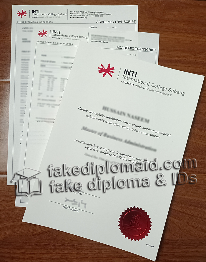 INTI International University diploma