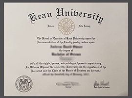 Kean University diploma