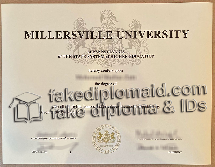 Millersville University diploma