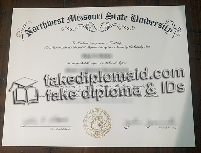 Northwest Missouri State University diploma