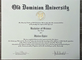 Read more about the article Old Dominion University diploma sample, buy a fake ODU diploma online