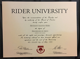 Rider University diploma