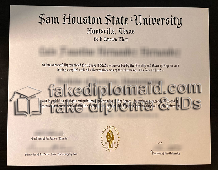 SHSU diploma