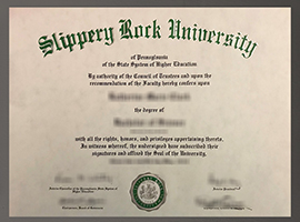 Read more about the article Slippery Rock University of Pennsylvania diploma sample, order a SRU diploma online
