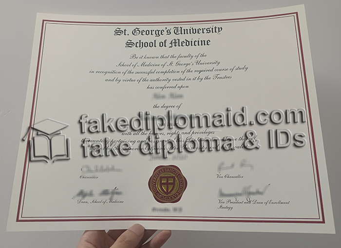 St. George's University diploma