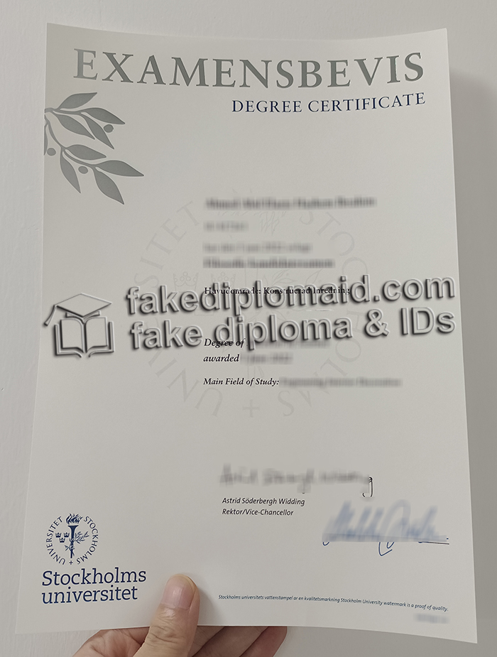 Stockholms universitet diploma