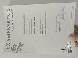 Stockholms universitet diploma