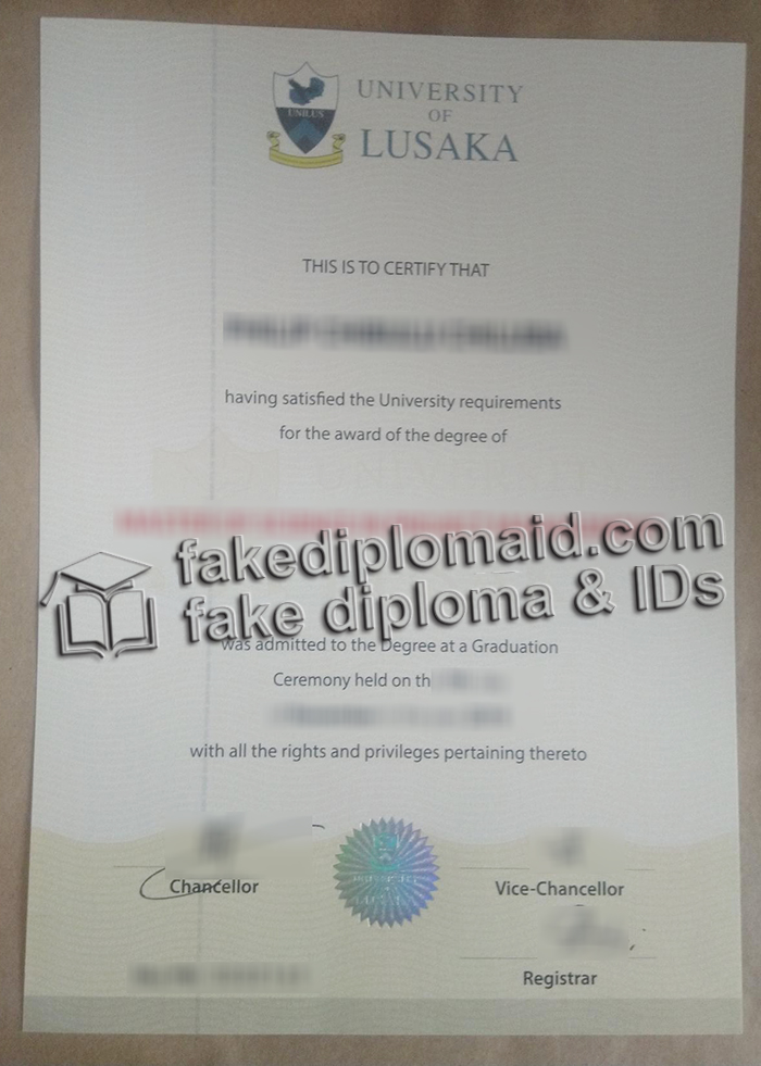 University of Lusaka diploma