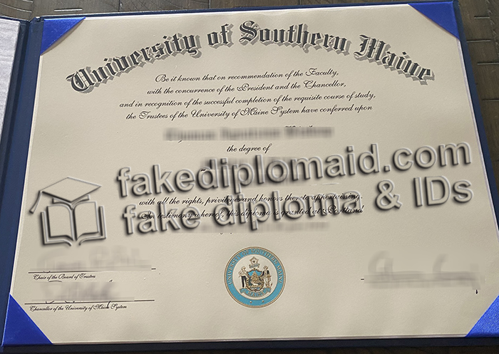 University of Southern Maine diploma