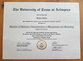 University of Texas at Arlington diploma