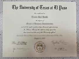 Read more about the article University of Texas at El Paso diploma sample, order a fake UTEP diploma online