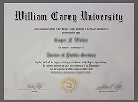 William Carey University diploma