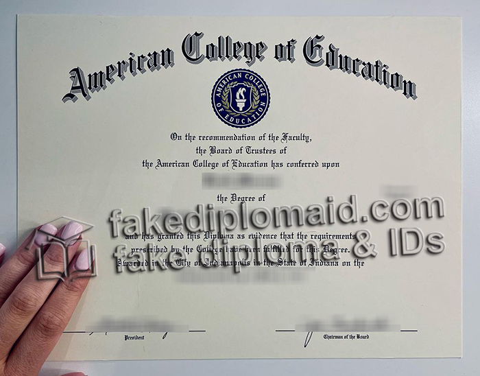 American College of Education degree