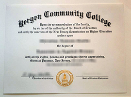 Bergen Community College diploma