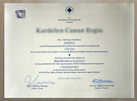 Boğaziçi University diploma