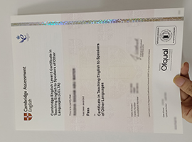 Cambridge CELTA certificate