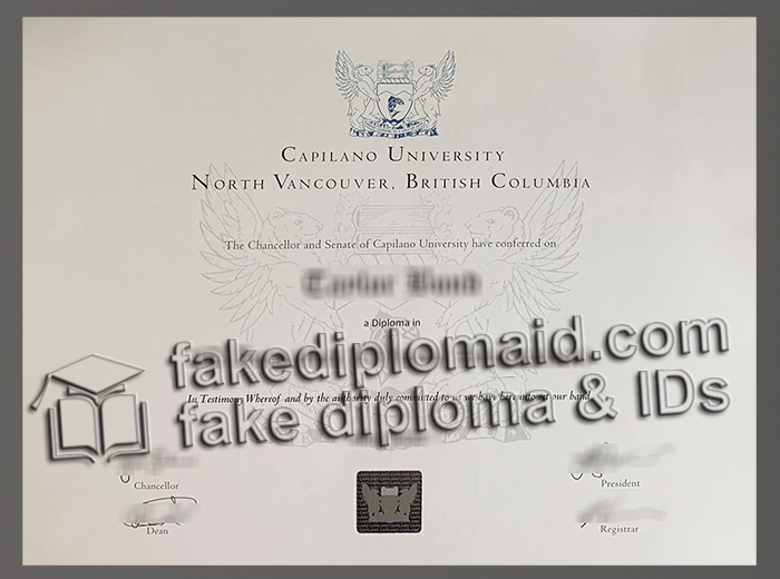 Capilano University diploma