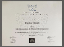 Capilano University diploma