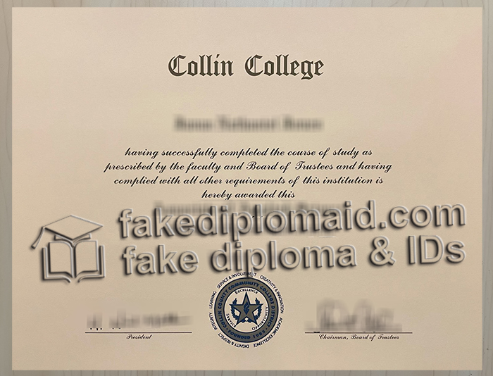 Collin College diploma