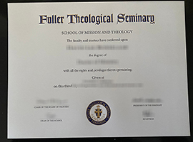 Fuller Theological Seminary diploma