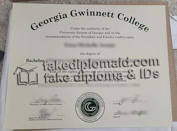 Georgia Gwinnett College diploma