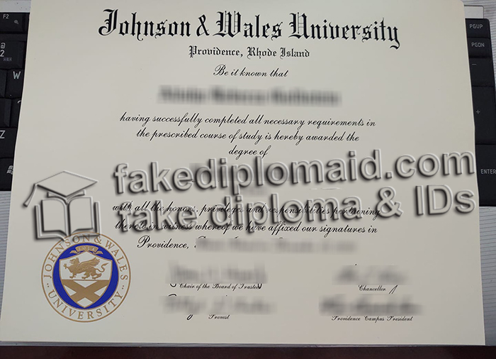 Johnson & Wales University diploma