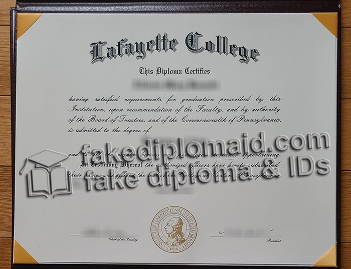 Lafayette College diploma