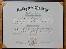 Lafayette College diploma