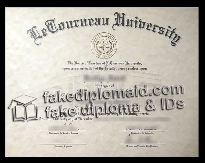 LeTourneau University diploma