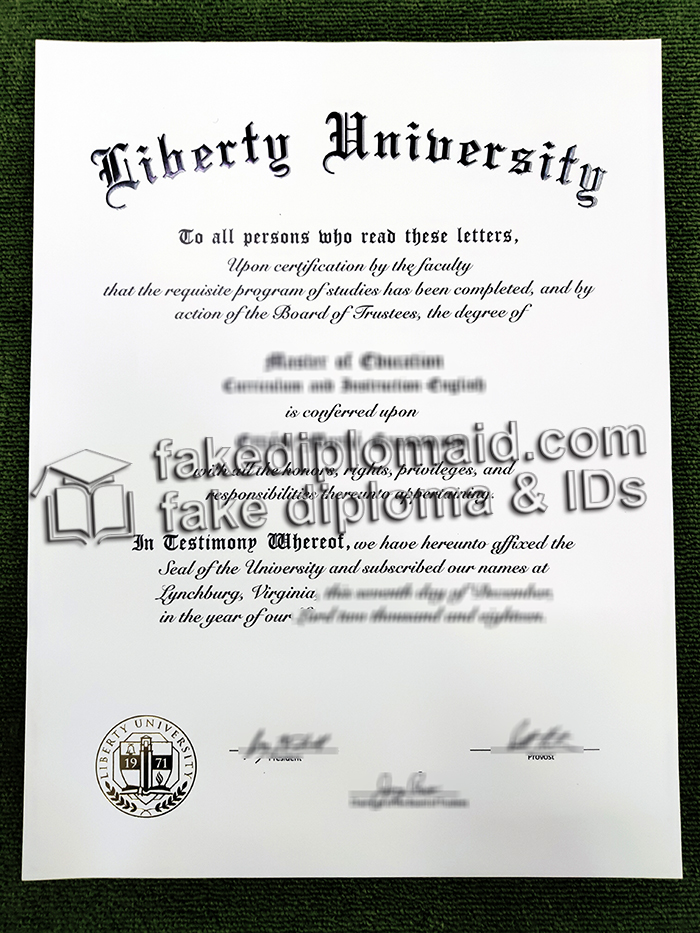 Liberty University degree