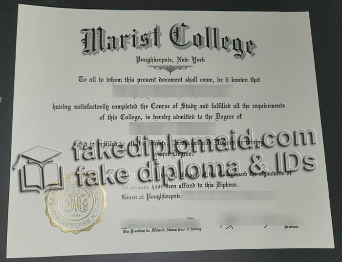 Marist College diploma