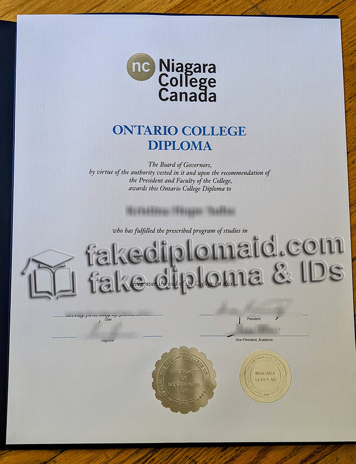 Niagara College diploma