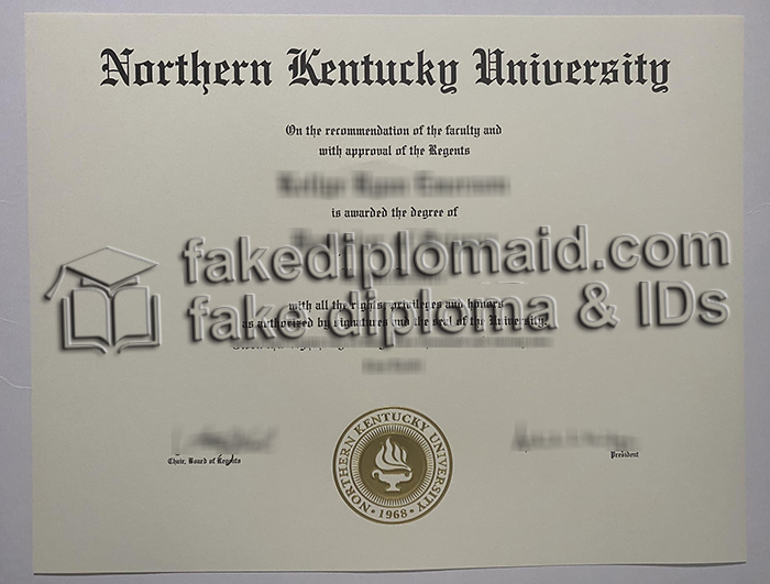 Northern Kentucky University diploma