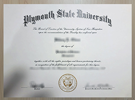 Plymouth State University diploma