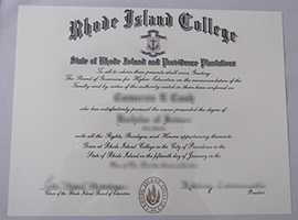 Read more about the article Rhode Island College diploma sample, order a fake RIC degree certificate