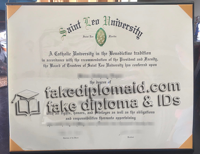 Saint Leo University diploma