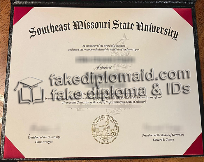 Southeast Missouri State University diploma