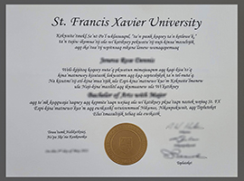 St. Francis Xavier University diploma