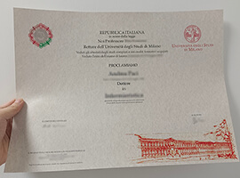 Read more about the article Universita Degli Studi di Milano diploma sample, buy fake UniMi degree certificate