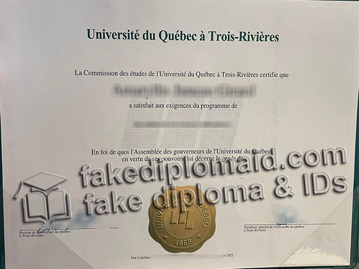 Université du Québec à Trois-Rivières diploma