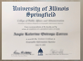 Read more about the article University of Illinois Springfield diploma sample, buy fake UIS degree certificate